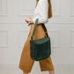 Women large leather shopper bag "Lentata"