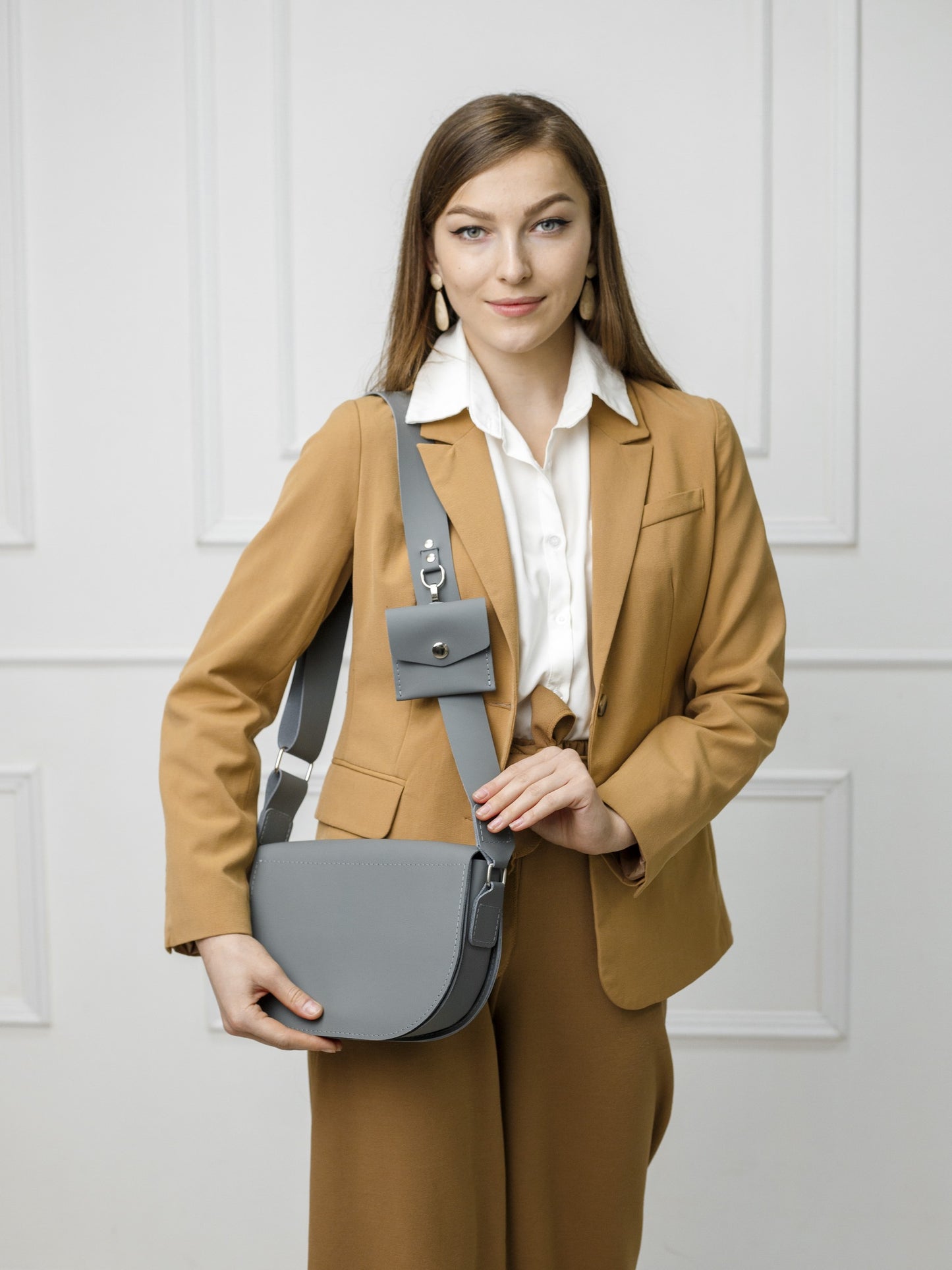 Women leather handbag "Athena"crossbody: