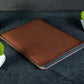Case for MacBook leather with felt - Brown. Design #1