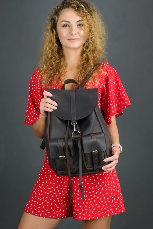 Women leather Backpack "Jane".