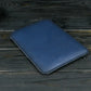 Case for MacBook leather with felt - Blue. Design #1
