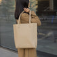 Women Leather large bag shopper color Beige "Mojave"