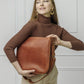 Women large leather shopper bag "Lentata"