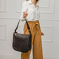 Women large leather shopper bag "Lentata"