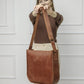 Women large leather shopper bag "Lentata"