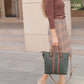 Green Women leather bag large:"Toyt"