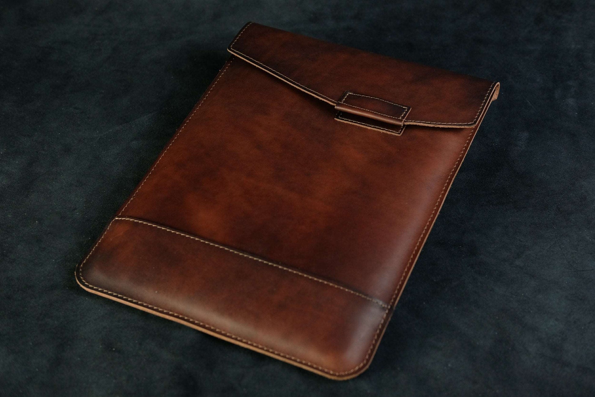 Case for MacBook leather Chocolate Design №21