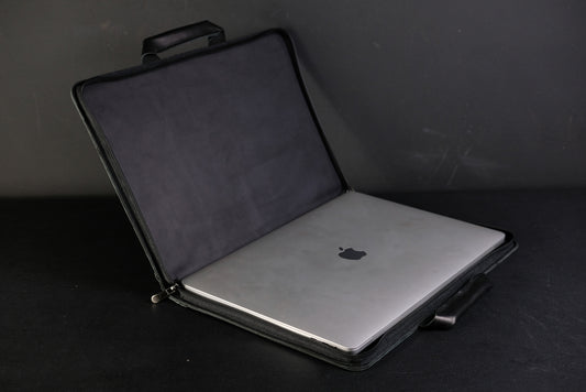 Case for MacBook leather Black Model №31