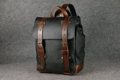 Men Backpack Black + Cherry "Hankle H1"