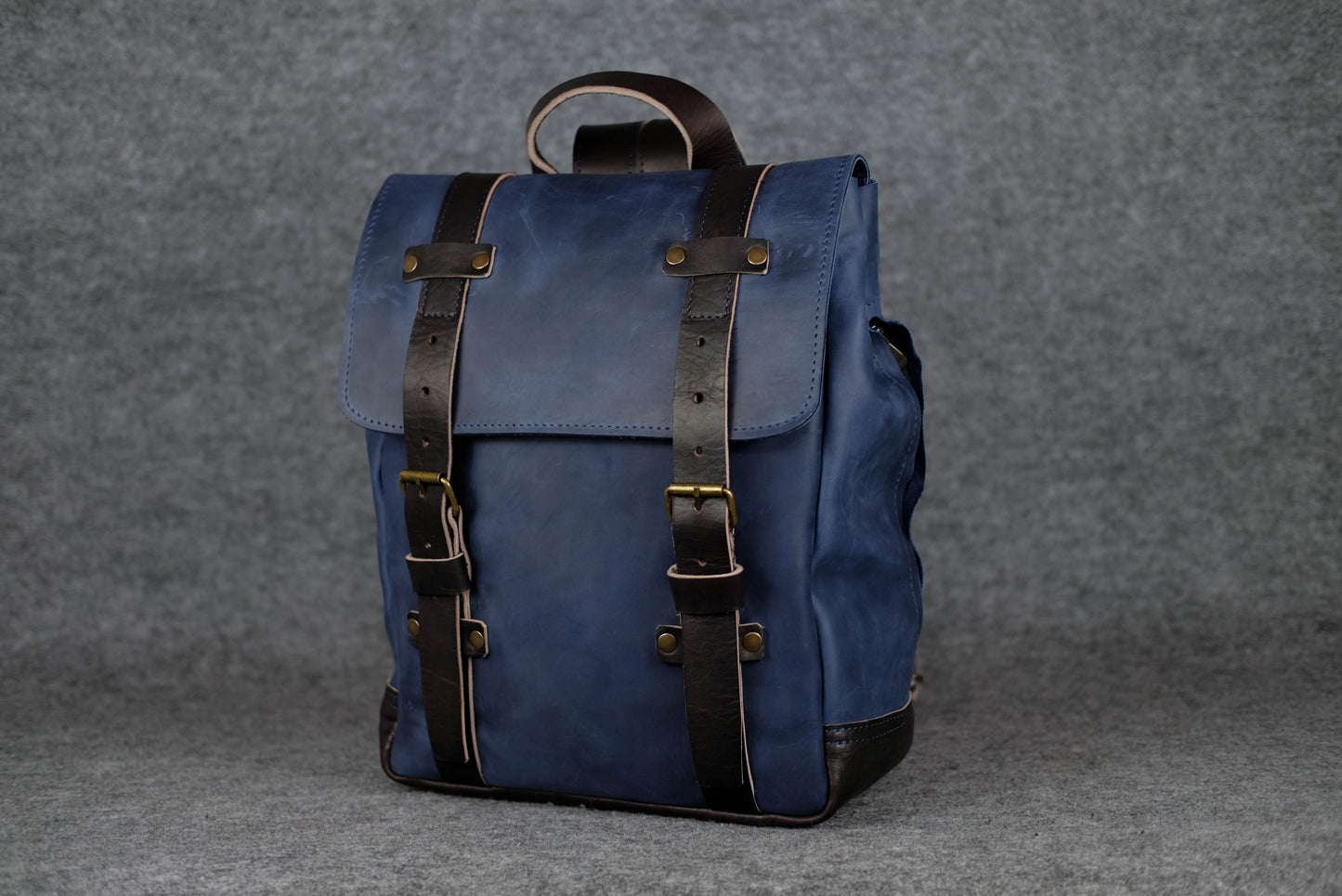 Men Backpack Blue + Cherry "Hankle H1"