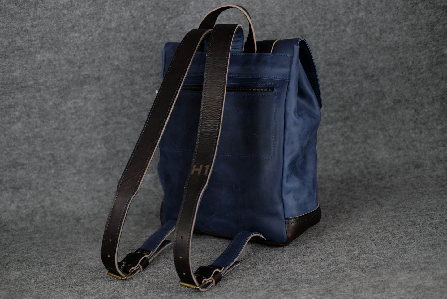 Men Backpack Blue + Cherry "Hankle H1"