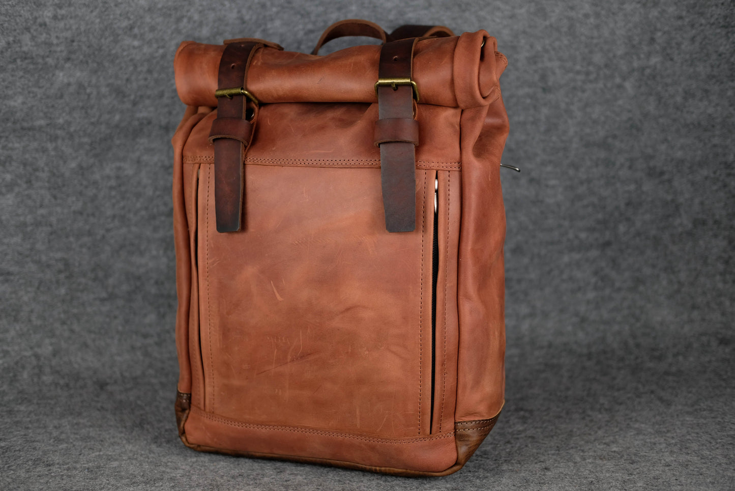 Men Backpack Chocolate + Amber "Hankle H7"