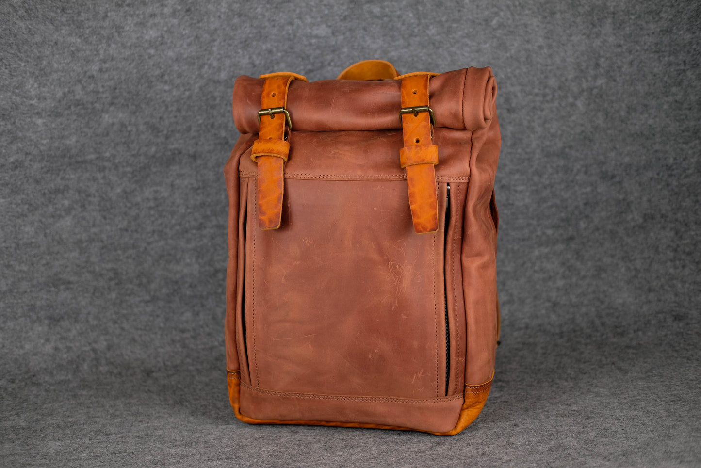 Men Backpack Chocolate + Amber "Hankle H7"