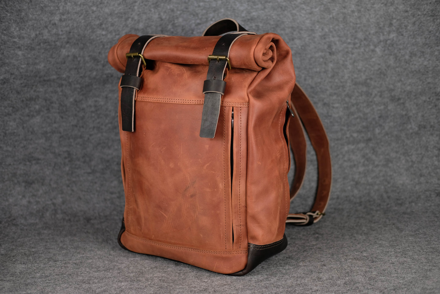 Men Backpack Chocolate + Amber "Hankle H7"