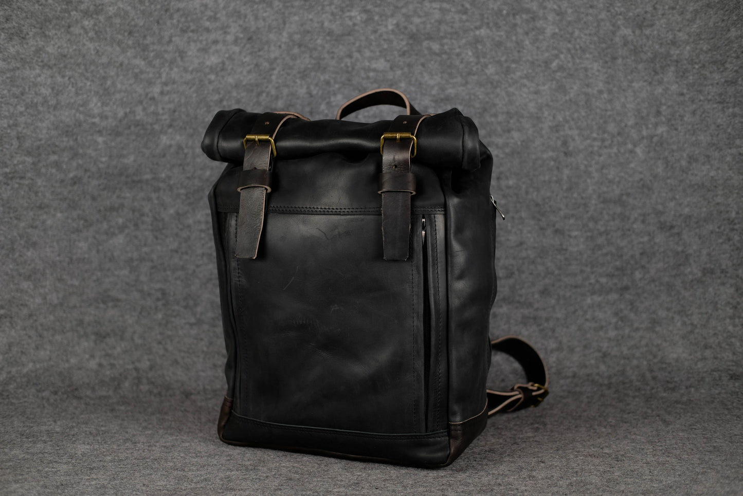 Men Backpack Black + Black "Hankle H7"