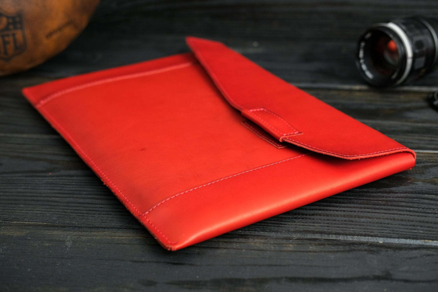 Case for MacBook leather Cherry Design №20