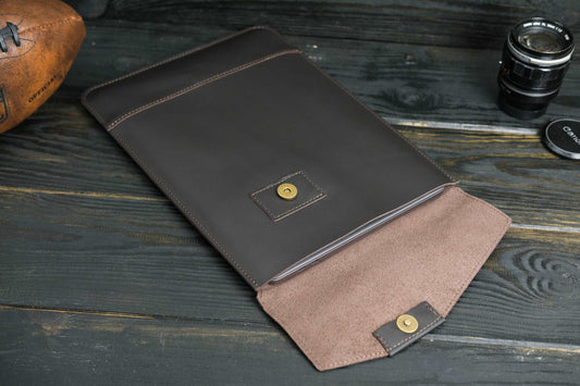 Case for MacBook leather Chocolate Design №21