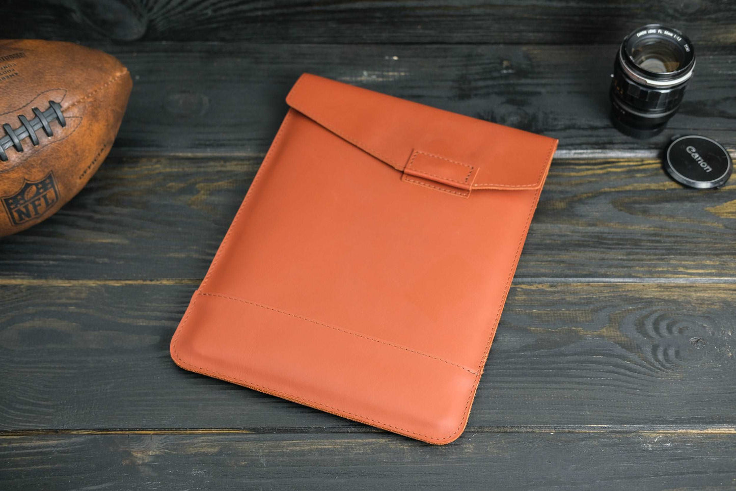 Case for MacBook leather Chocolate Design №21