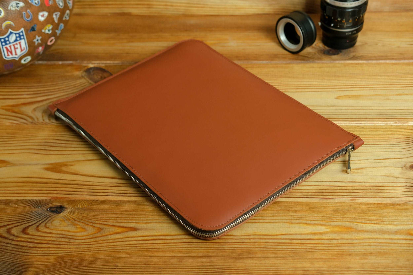 Case for MacBook leather Red Model №41