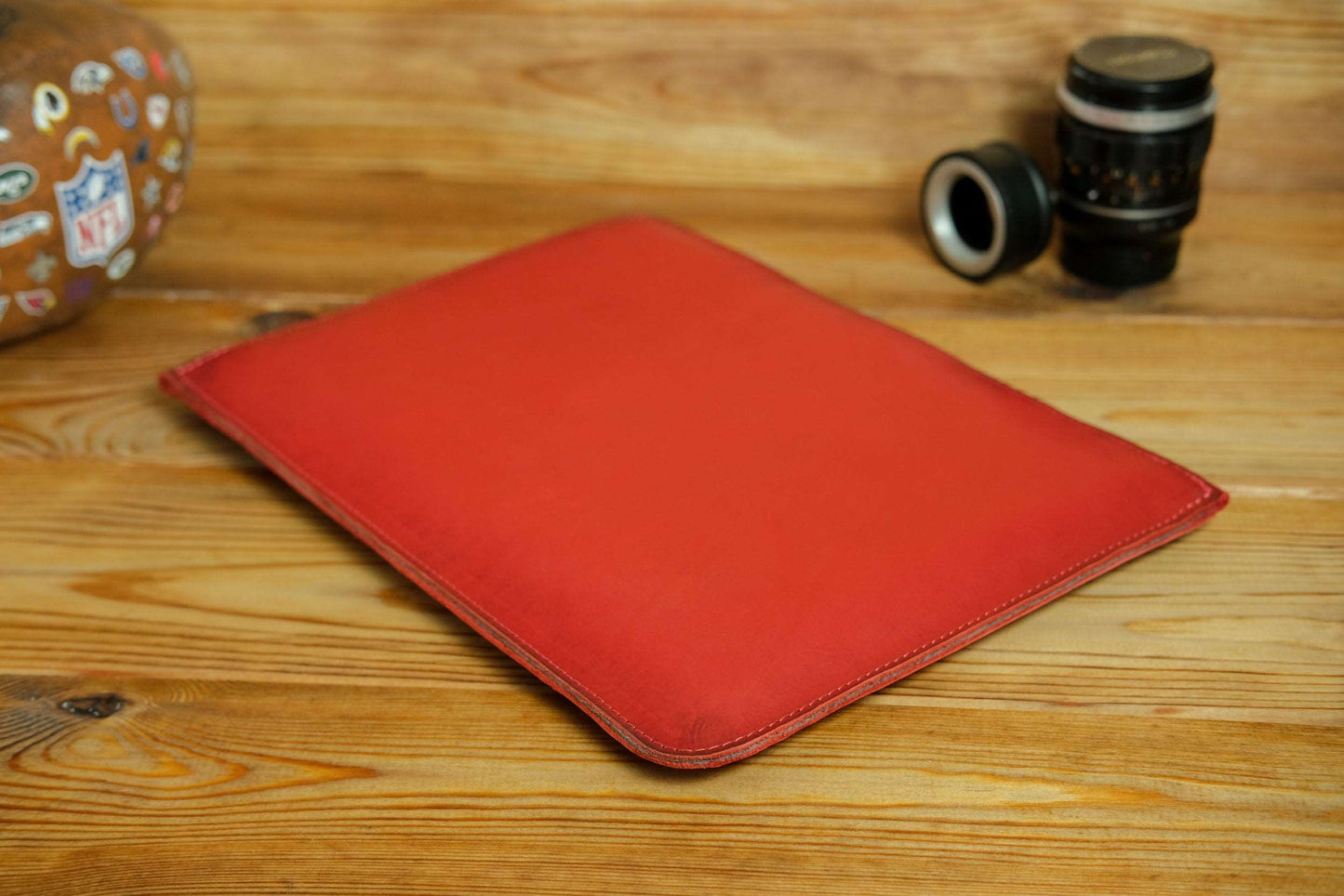 Case for MacBook leather Red Model №41