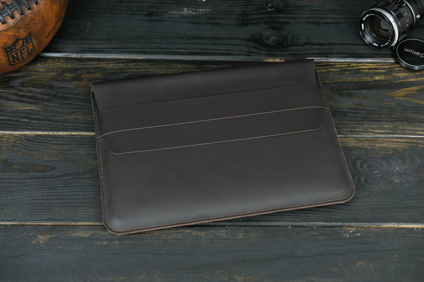 Case for MacBook leather Grey Design №24