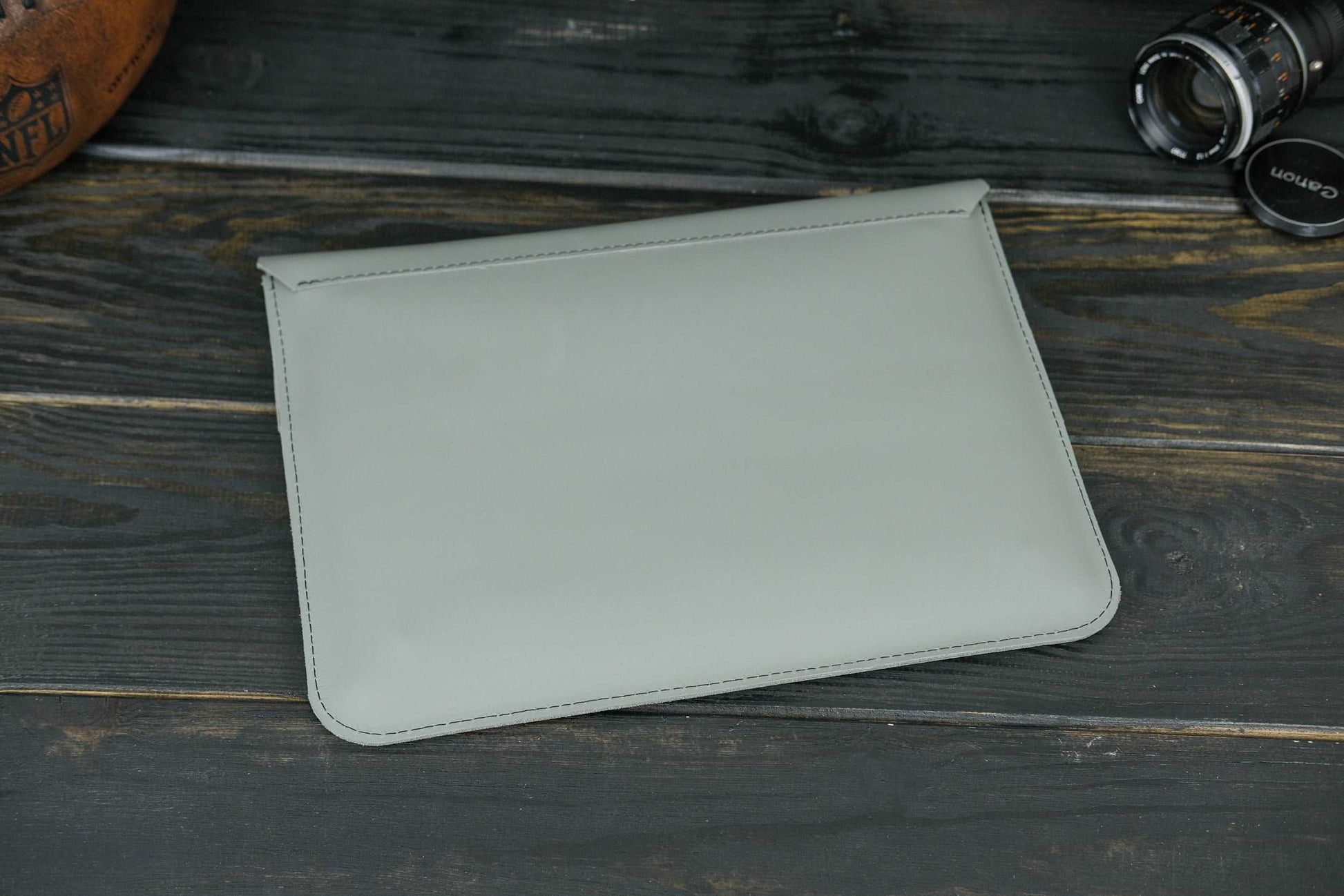 Case for MacBook leather Grey Design №24