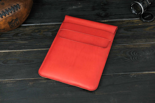 Case for MacBook leather Red Design №25