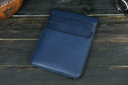 Case for MacBook leather Blue Design №25