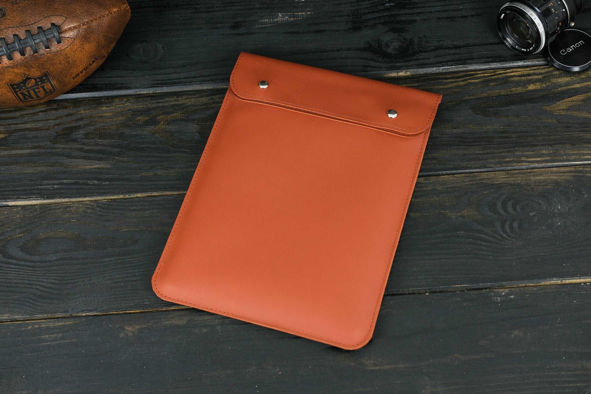 Case for MacBook leather Beige Model №38