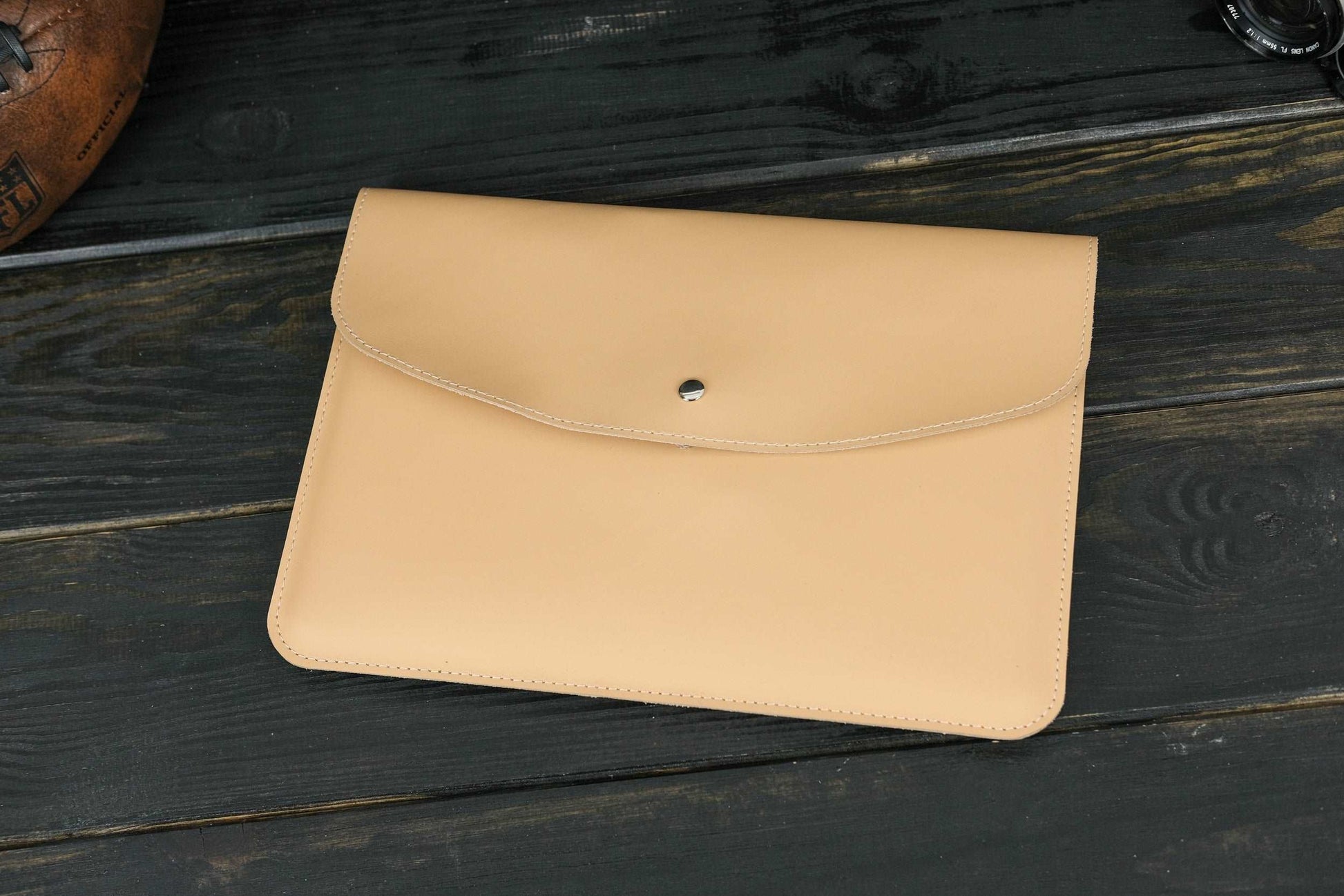 Case for MacBook leather Grey Model №35