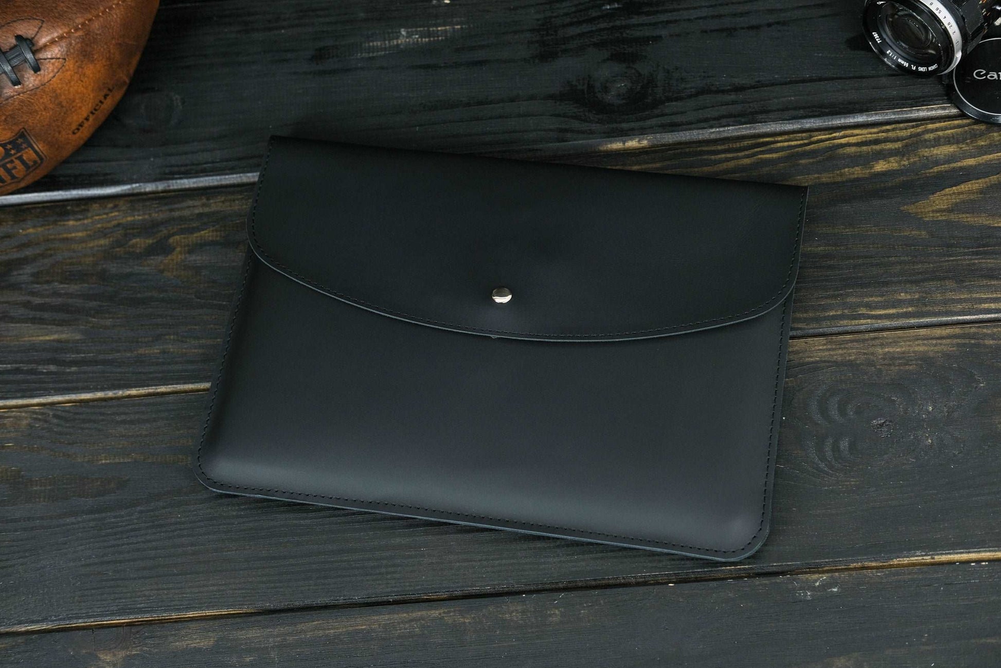 Case for MacBook leather Grey Model №35