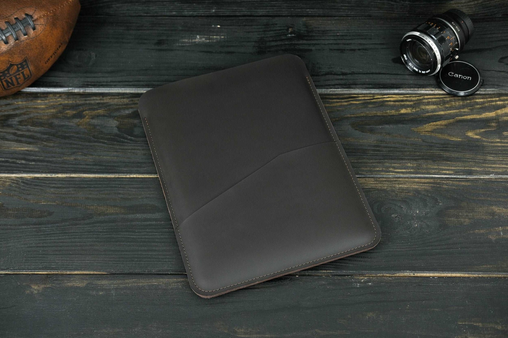 Case for MacBook leather Blue Model №30