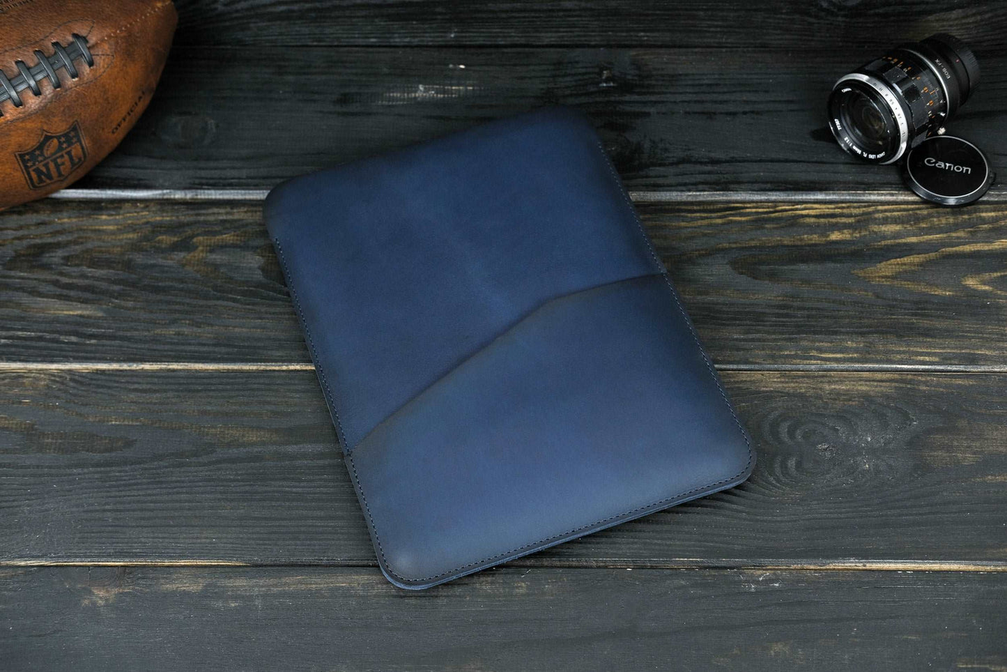 Case for MacBook leather Blue Model №30