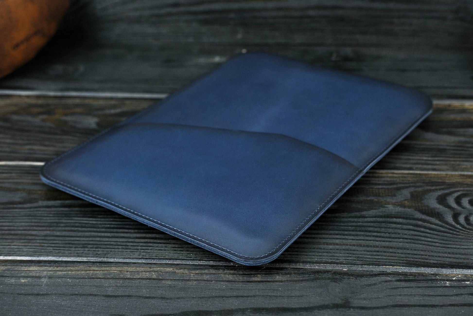 Case for MacBook leather Blue Model №30