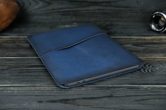 Case for MacBook leather Blue Model №30
