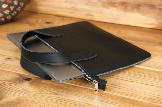 Case for MacBook leather Black Model №43