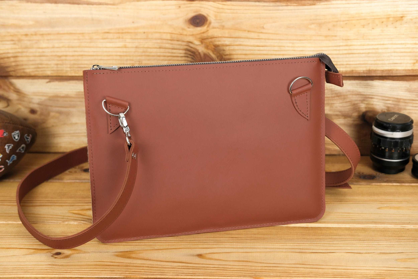 Case for MacBook leather Cognac Model №44