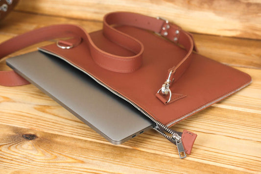 Case for MacBook leather Cognac Model №44