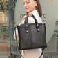 Black women leather bag