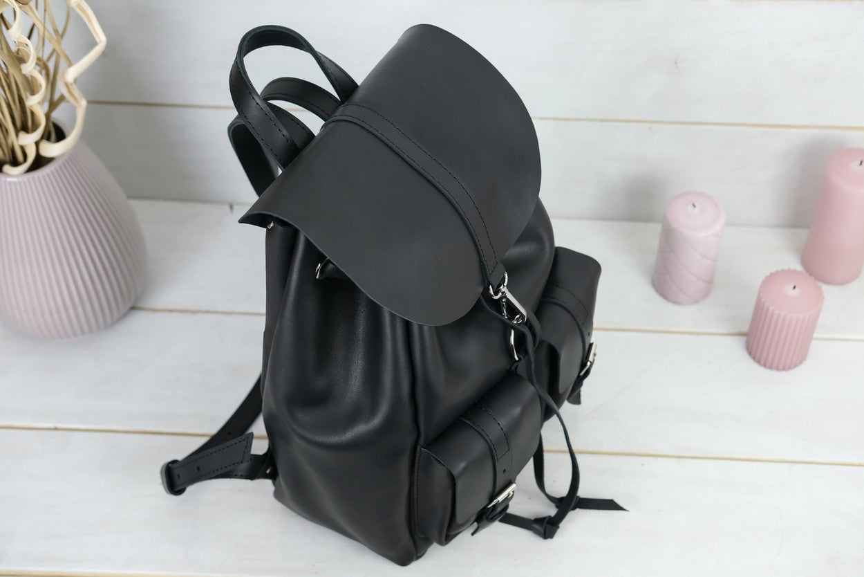 Large leather backpacks on sale wow