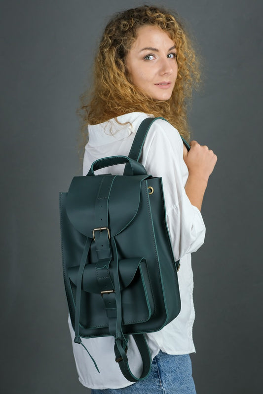 Women leather Backpack "Florence".