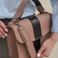 Leather women crossbody bag: "Casey"